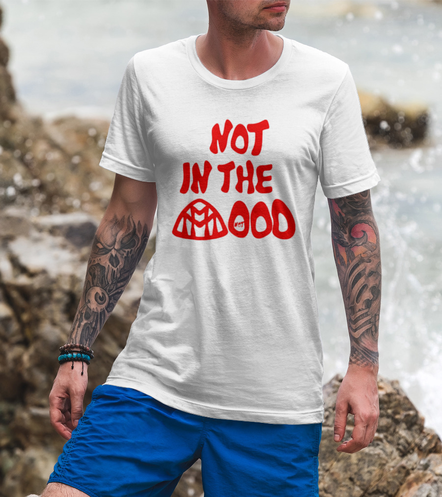 NOT IN THE MOOD Spider-Man Venom Not Mood Balloon Faces T-Shirt