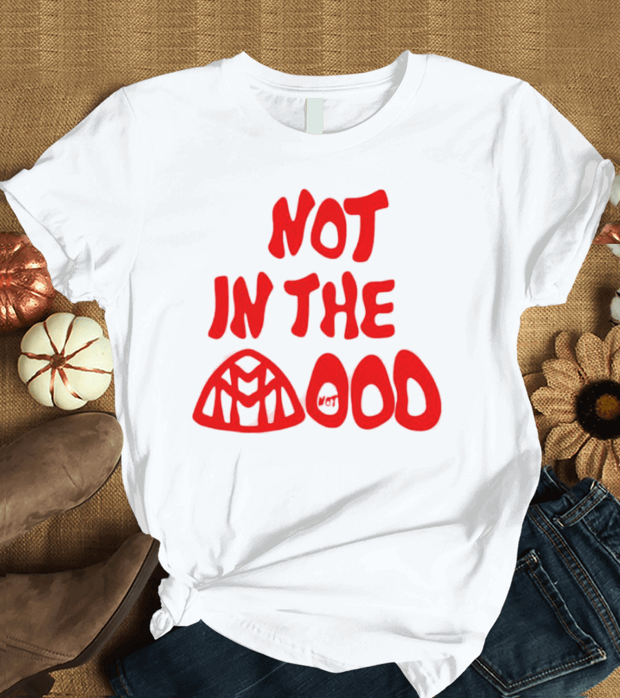 NOT IN THE MOOD Spider-Man Venom Not Mood Balloon Faces T-Shirt