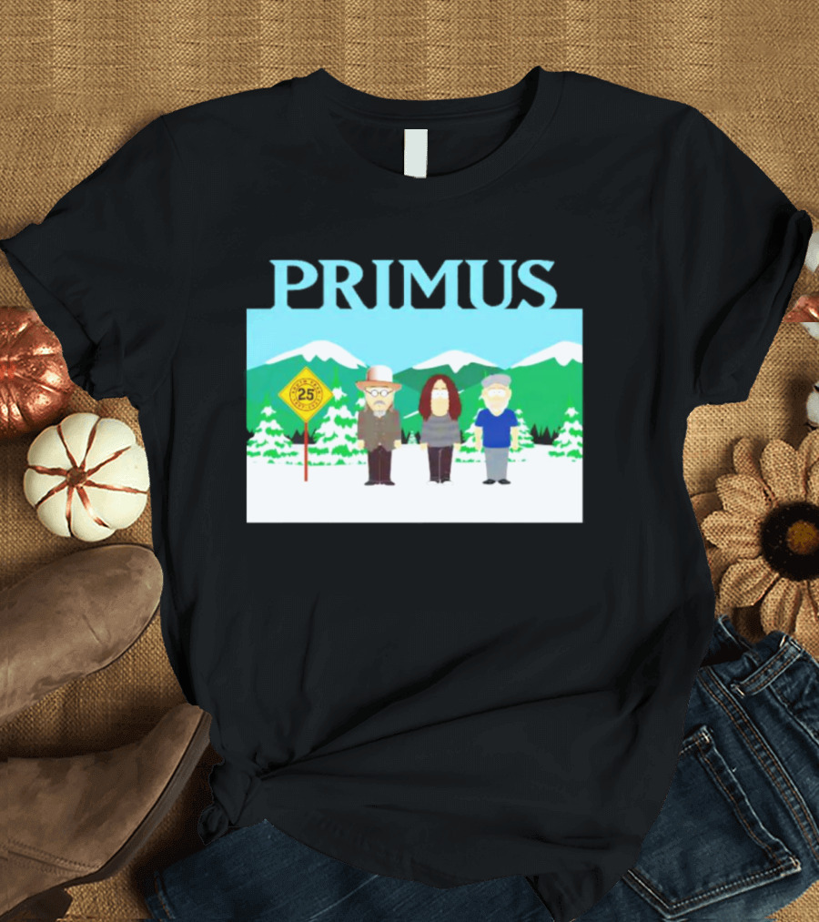 Primus 25 Years South Park Winter Scene T-Shirt