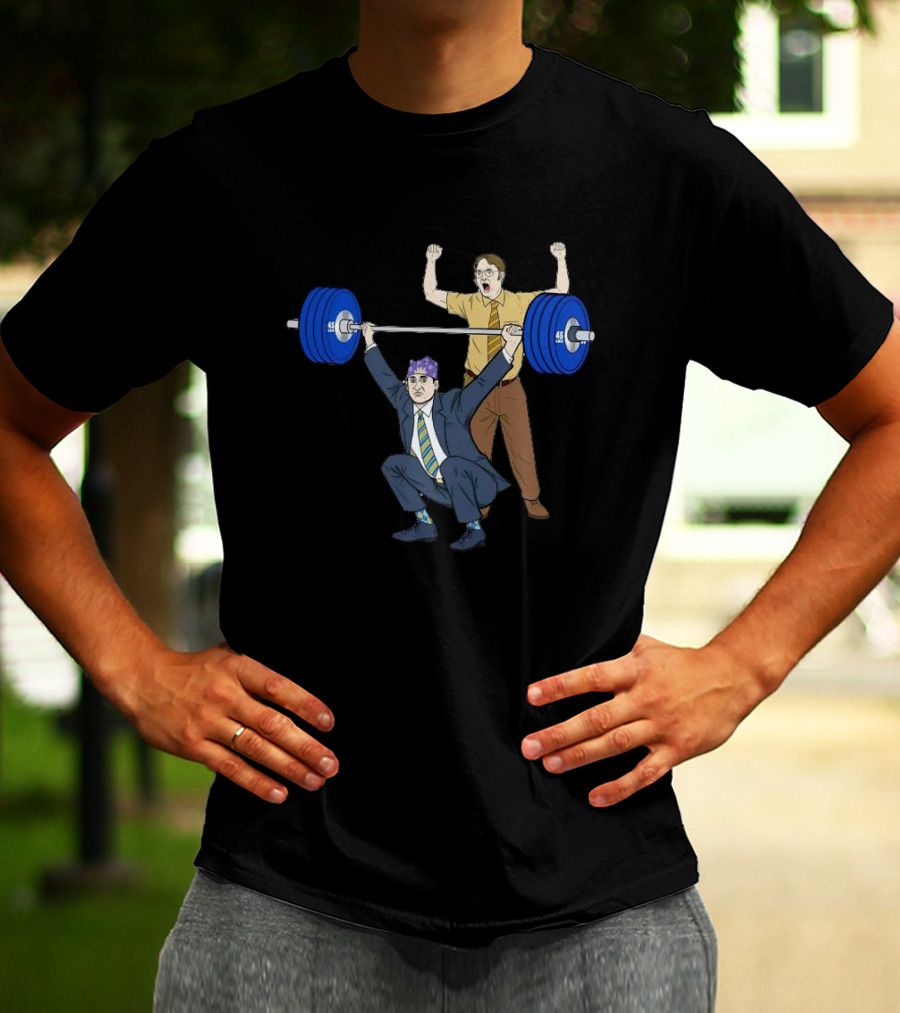Prison Mike Weightlifting Powerlift With Assistant Gym Coach T-Shirt