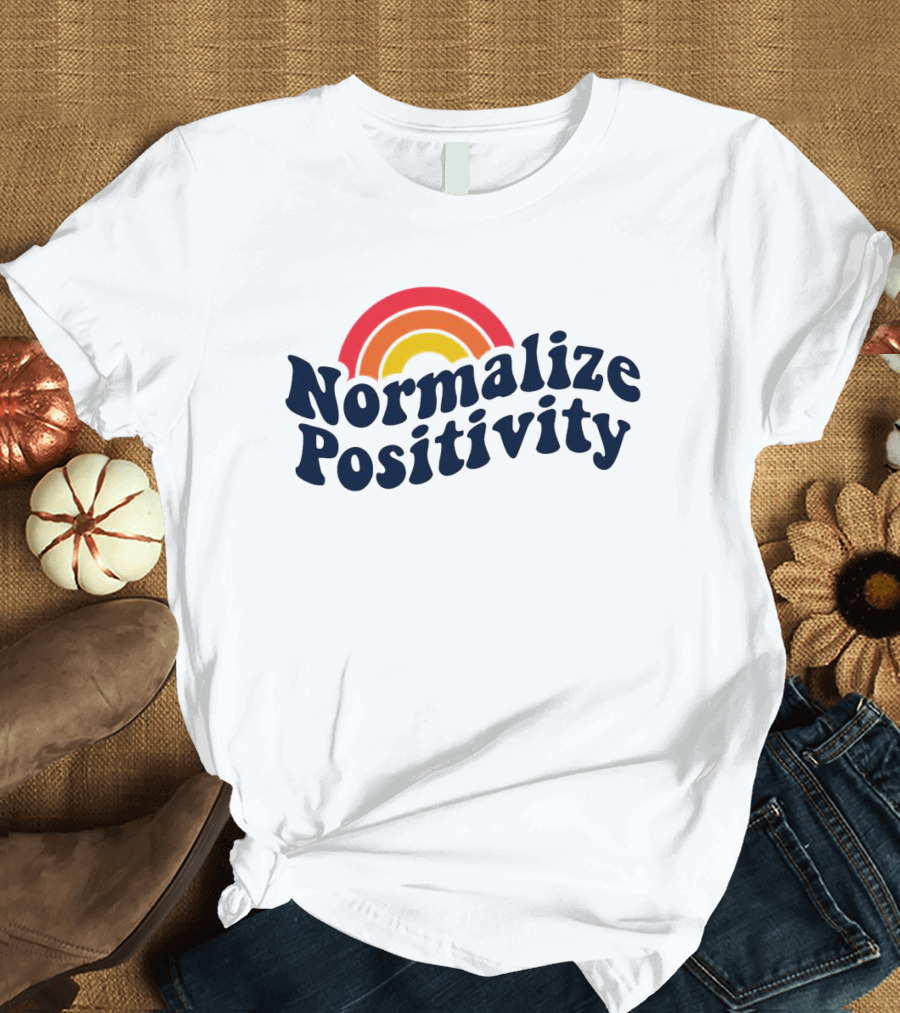 Normalize Positivity Rainbow Bright T-Shirt