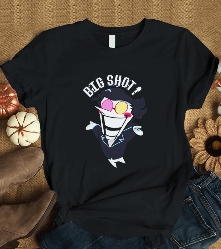 Spamton Big Shot Character With Bold Retro Sunglasses T-Shirt