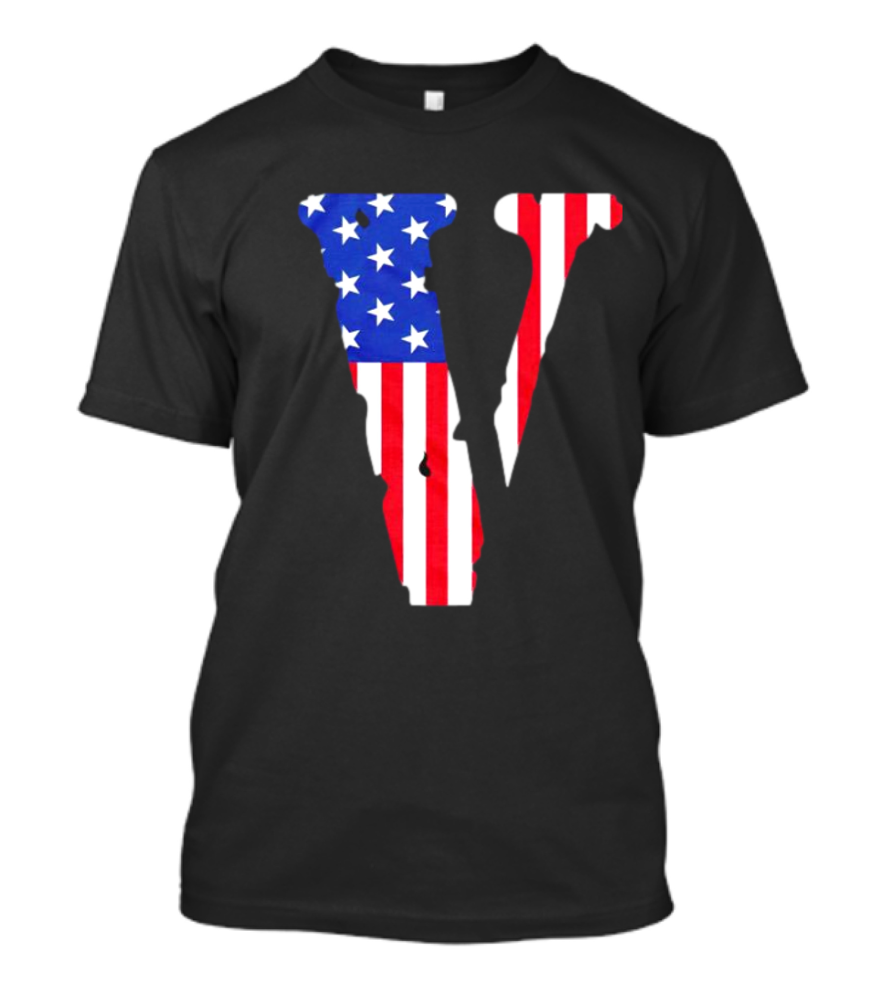 Vlone V American Flag USA T-Shirt