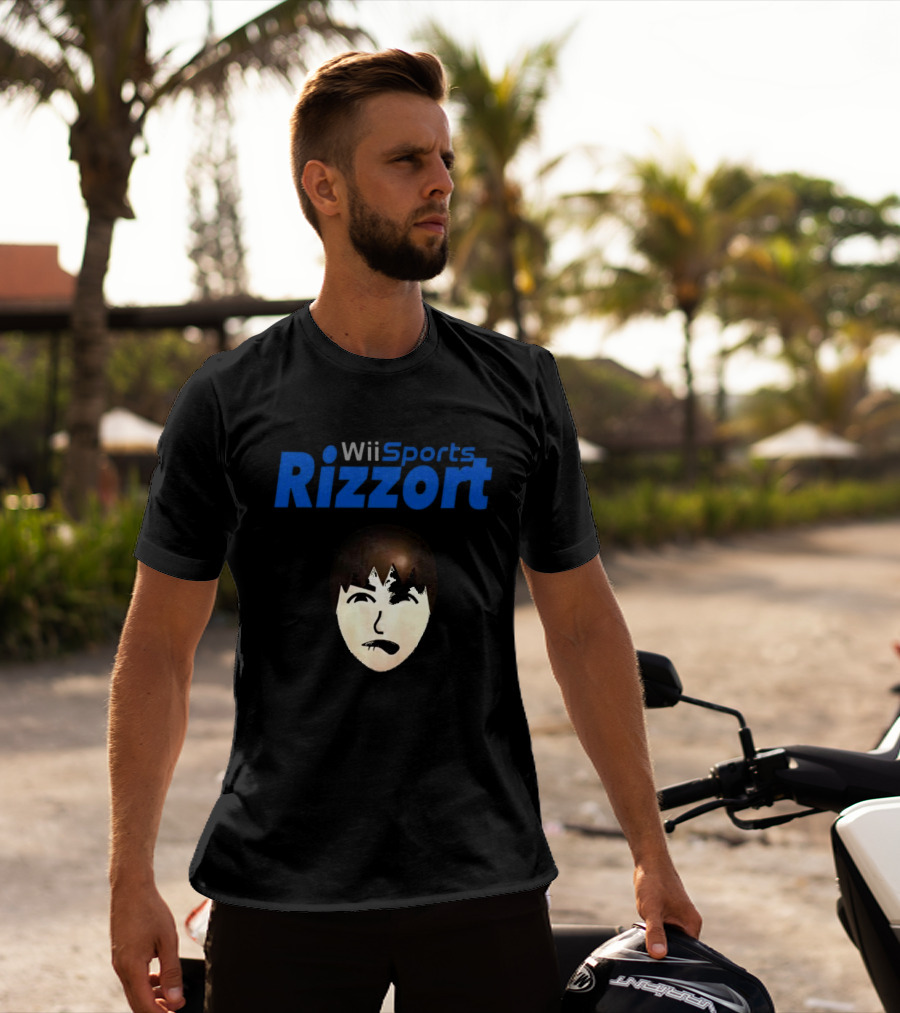 Wii Sports Rizzort Meme Gaming Parody With Character Face T-Shirt