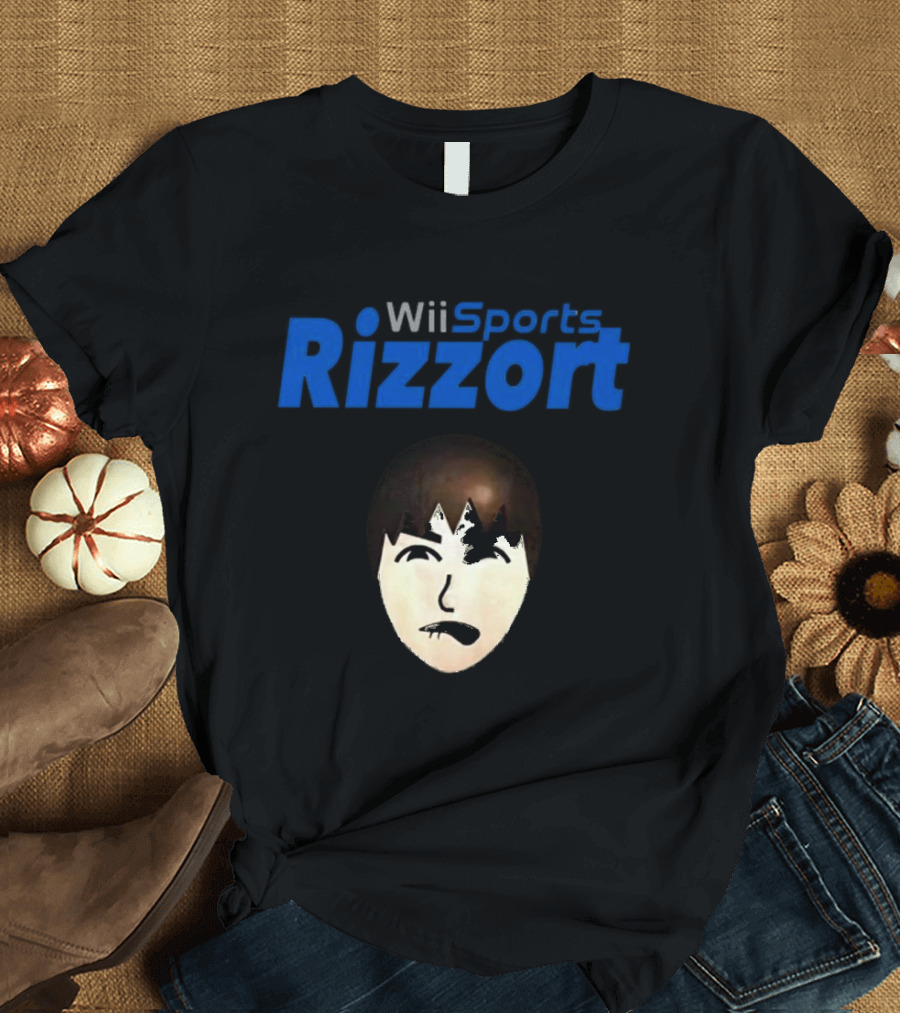 Wii Sports Rizzort Meme Gaming Parody With Character Face T-Shirt