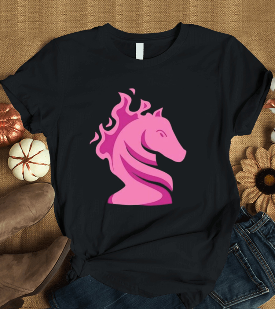 Gotham Knights Chess Symbolic Flaming Horse T-Shirt