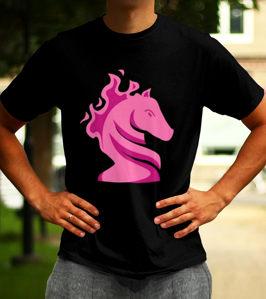 Gotham Knights Chess Symbolic Flaming Horse T-Shirt