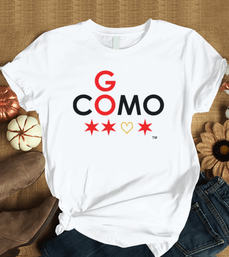 G COMO Red Stars Heart T-Shirt