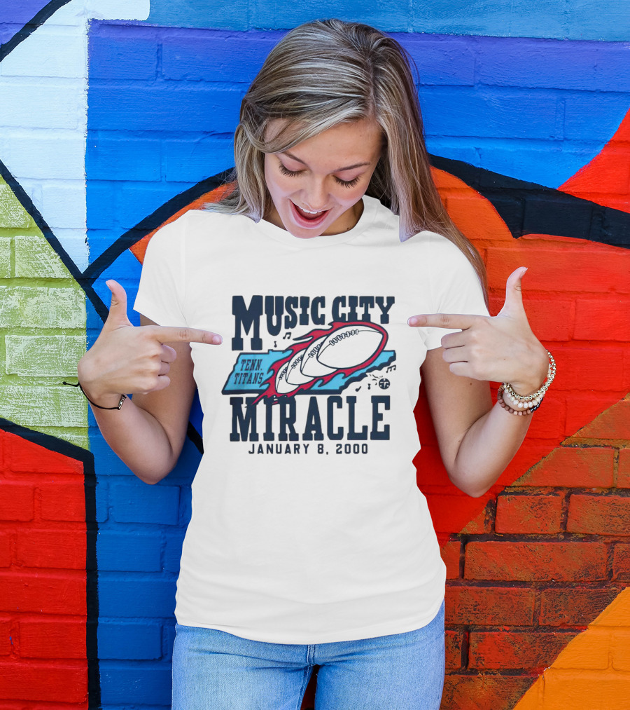 Music City Miracle Tennessee Titans January 8 2000 T-Shirt