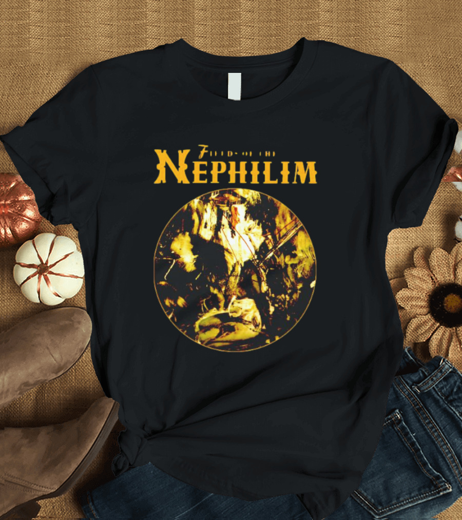 Fields Of The Nephilim Elizium Abstract Circle T-Shirt