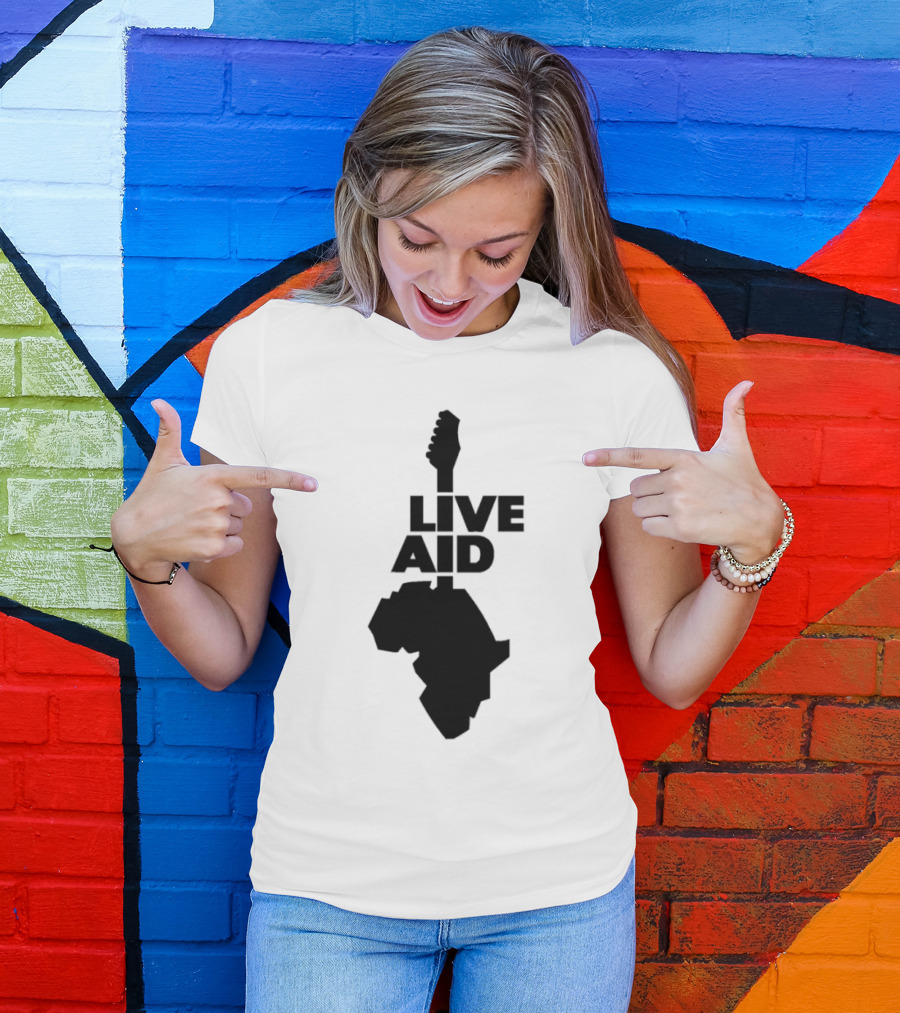 Live Aid Guitar Africa T-Shirt