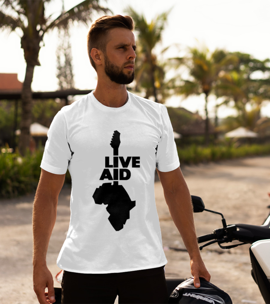 Live Aid Guitar Africa T-Shirt