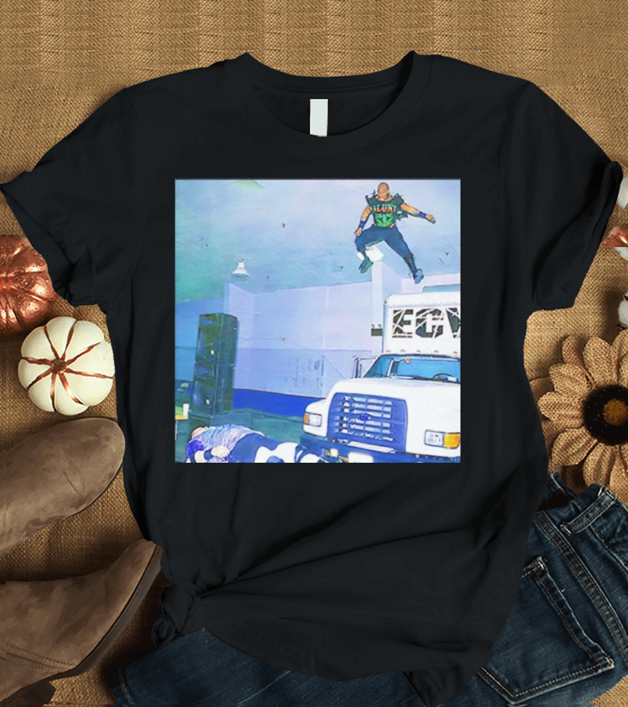 Jerome Young New Jack Flying ECW Truck Arena Scene T-Shirt
