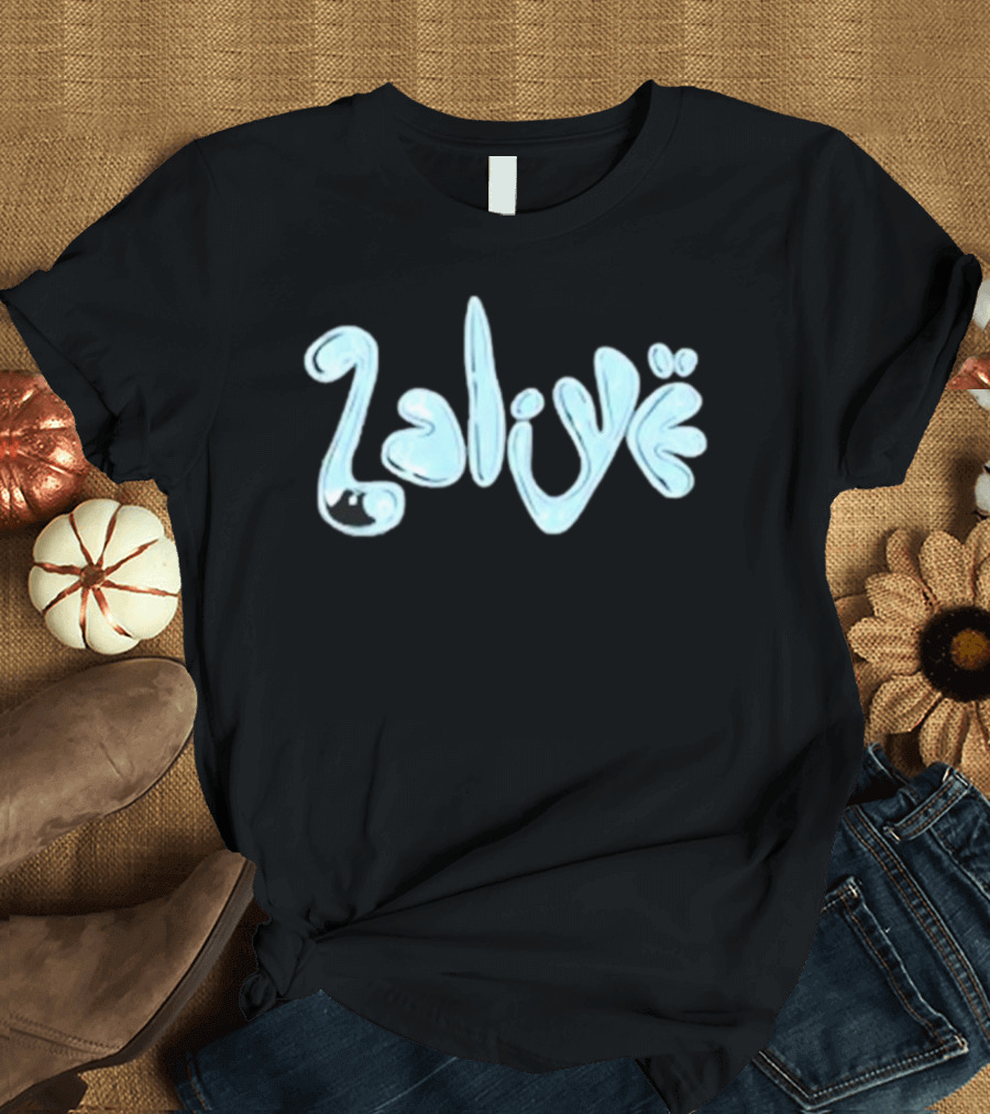 Twizzy Rich 2 Alive Water-Inspired Text T-Shirt