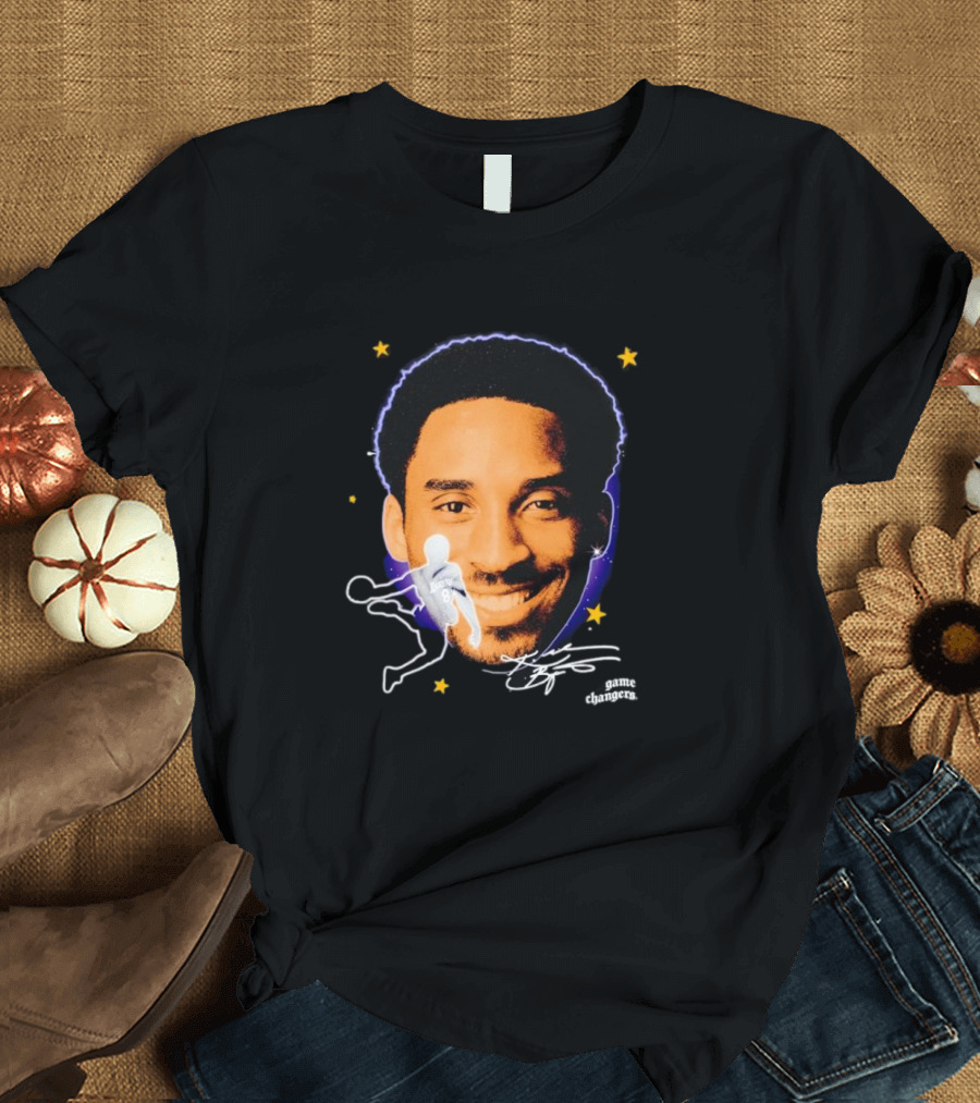 Kobe Bryant Game Changers Starry Big Face T-Shirt