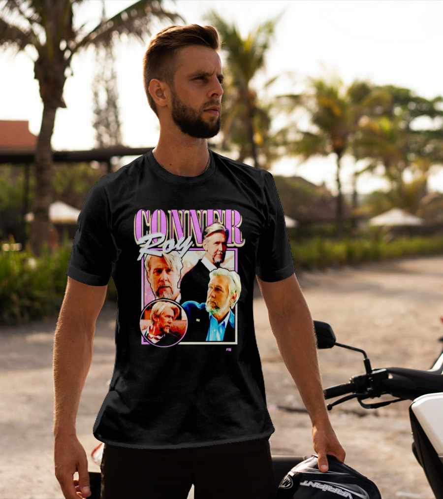 Connor Roy Retro Style Portrait Compilation T-Shirt