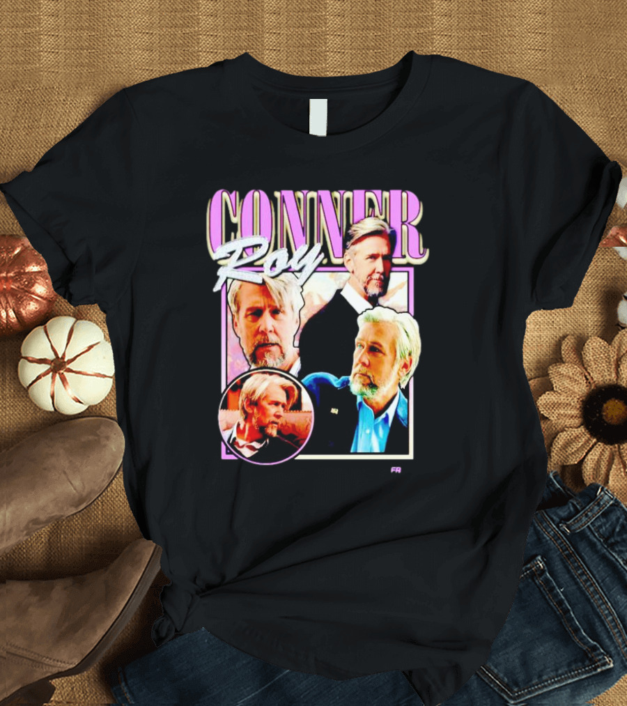 Connor Roy Retro Style Portrait Compilation T-Shirt