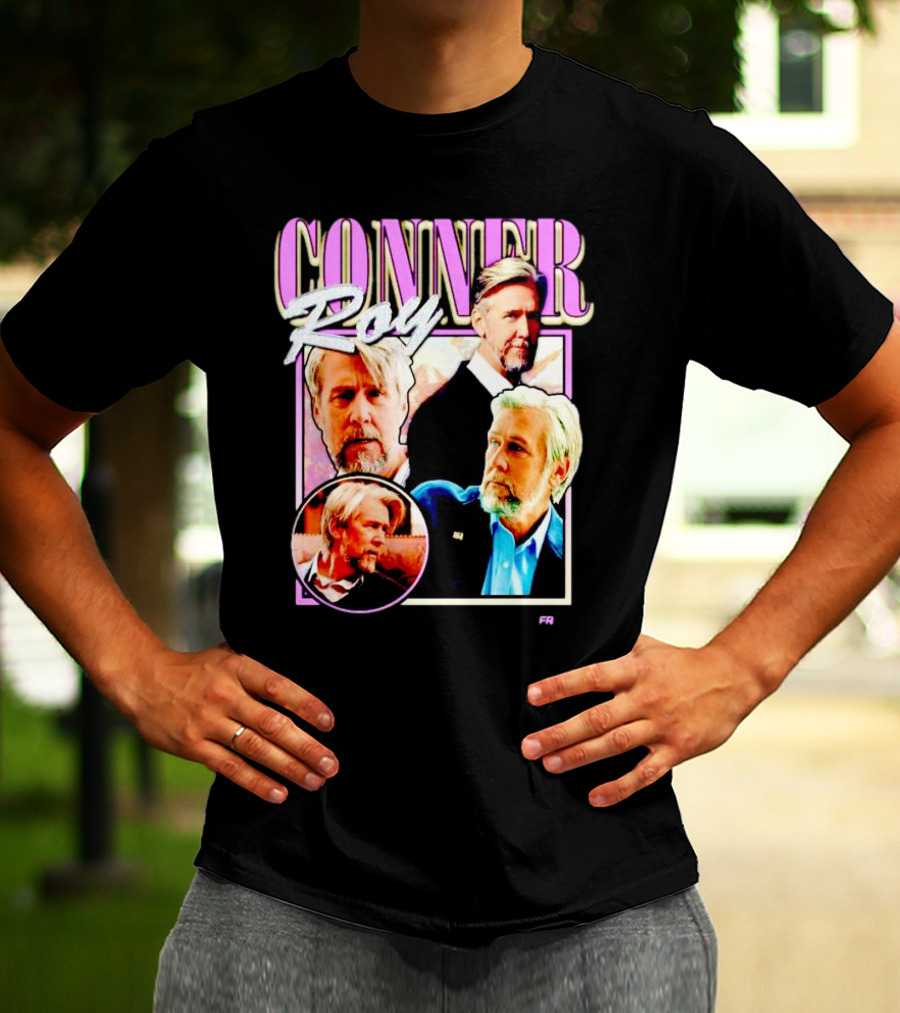 Connor Roy Retro Style Portrait Compilation T-Shirt