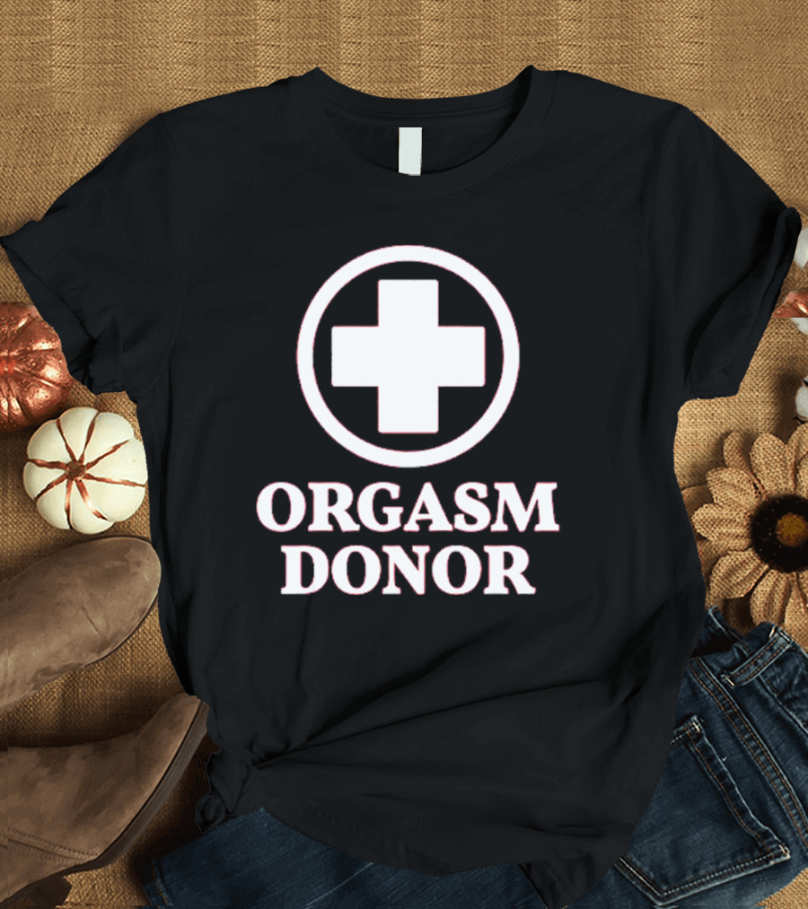 Danny Duncan Red Orgasm Donor Cross T-Shirt