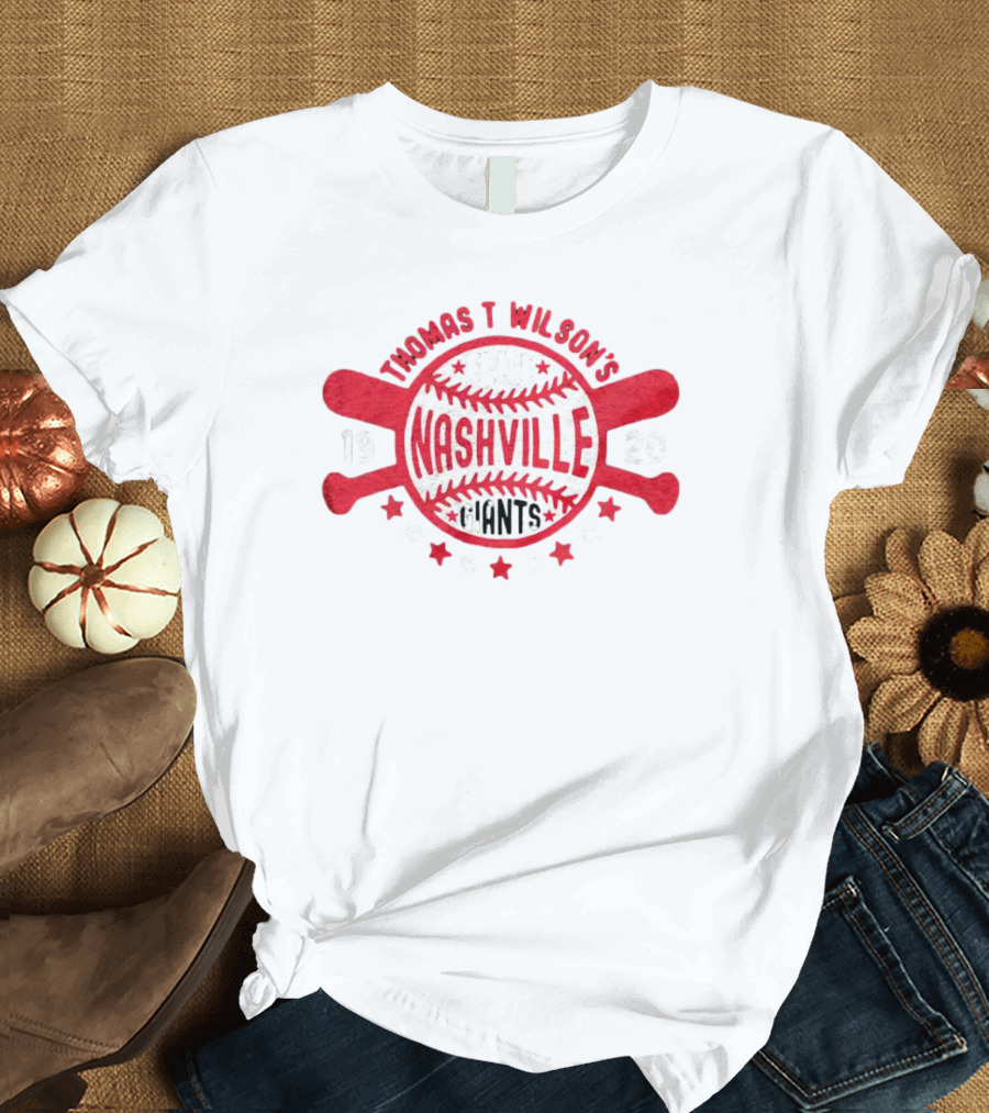 Thomas T. Wilson’s Elite Nashville Giants 1920 Baseball Motif T-Shirt