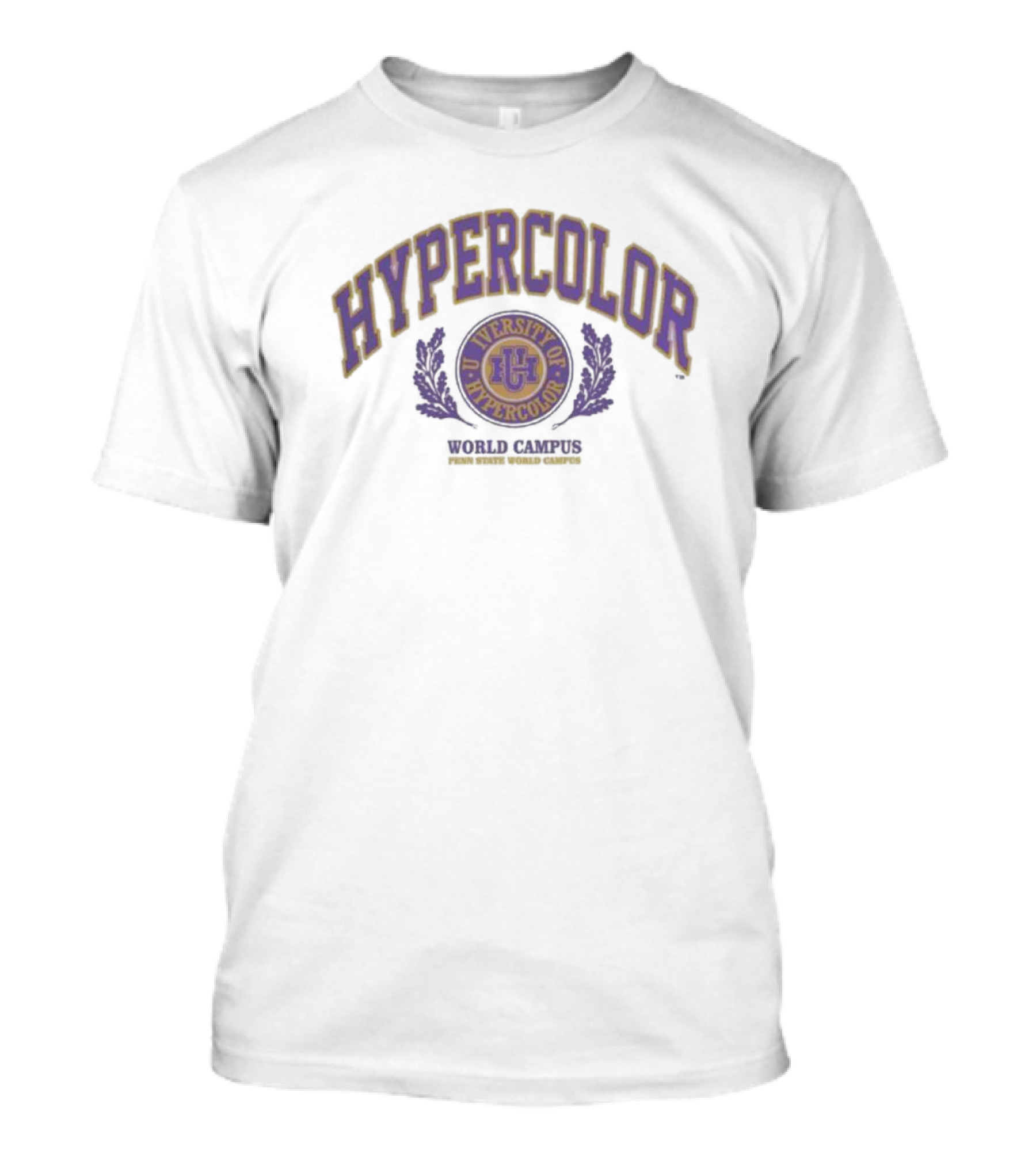 HYPERCOLOR WORLD CAMPUS UG PURPLE SEAL AND LAUREL T-Shirt