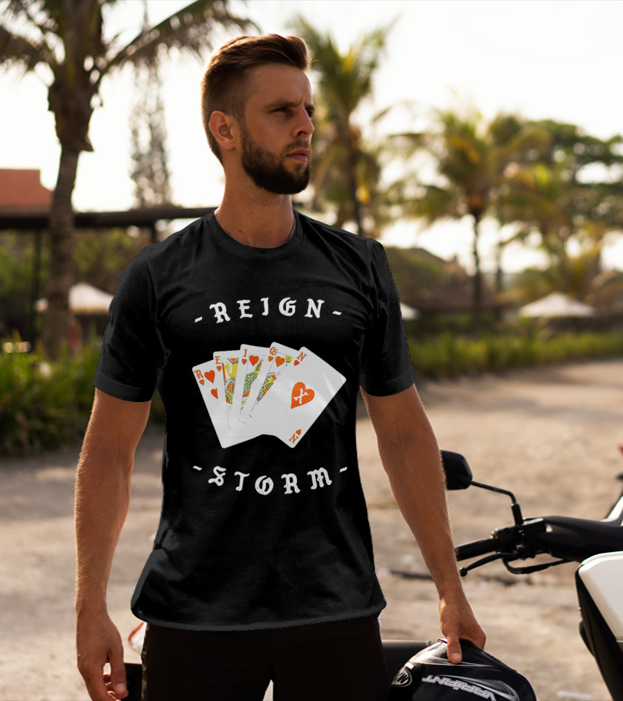 Reign X Playing Cards Hearts Deck Storm T-Shirt