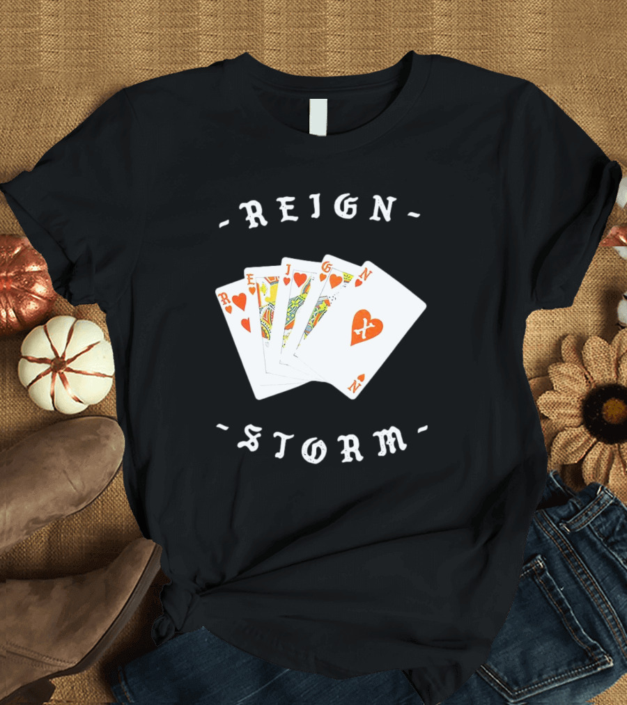 Reign X Playing Cards Hearts Deck Storm T-Shirt