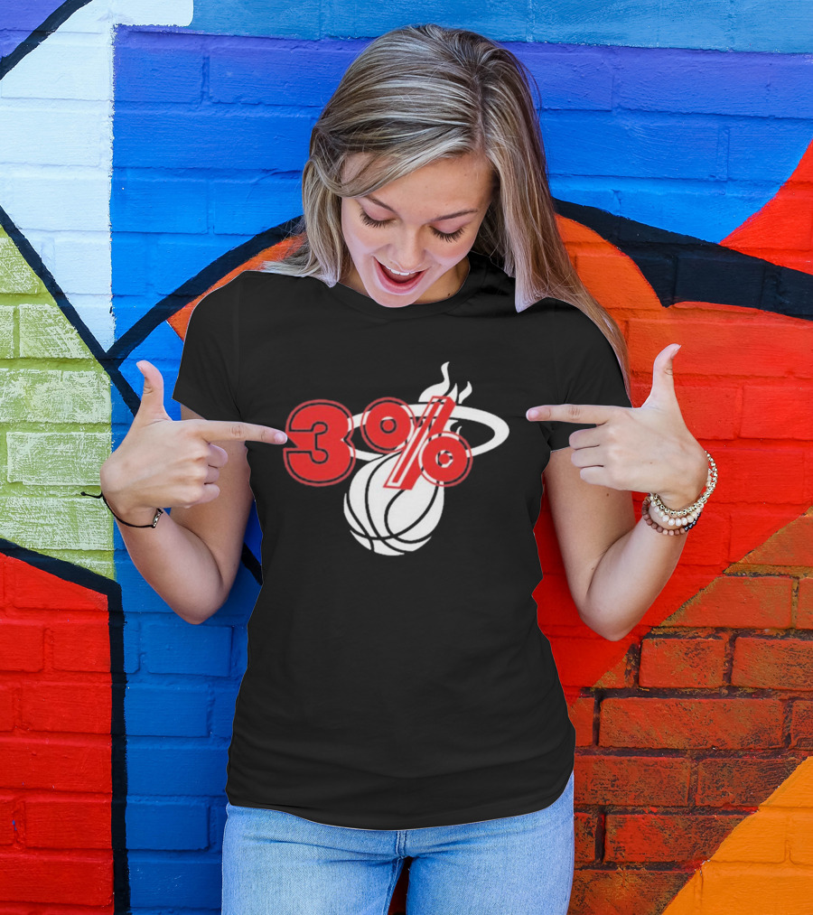 3% Heat Culture Miami Basketball T-Shirt
