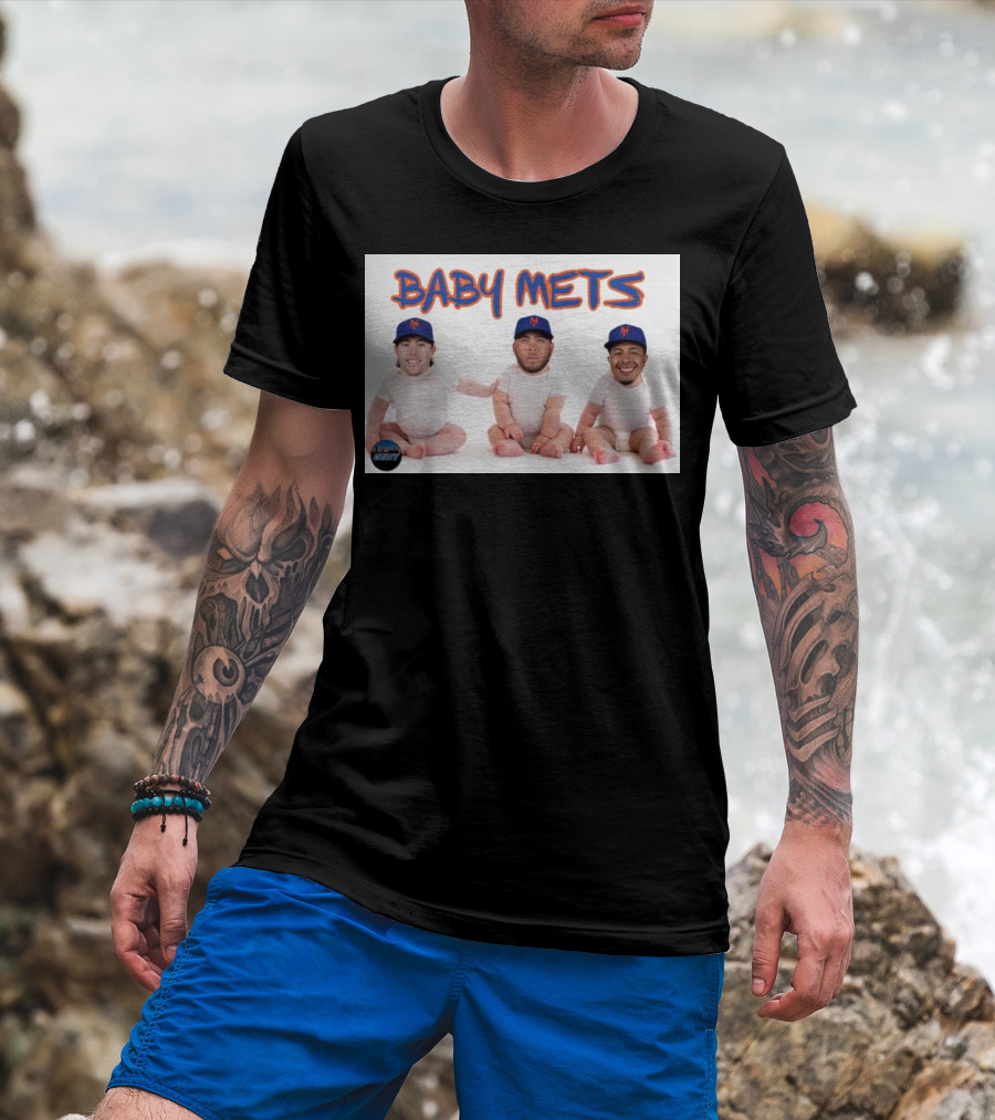 Brett Baty Mark Vientos Francisco Álvarez Baby Mets New York Mets T-Shirt