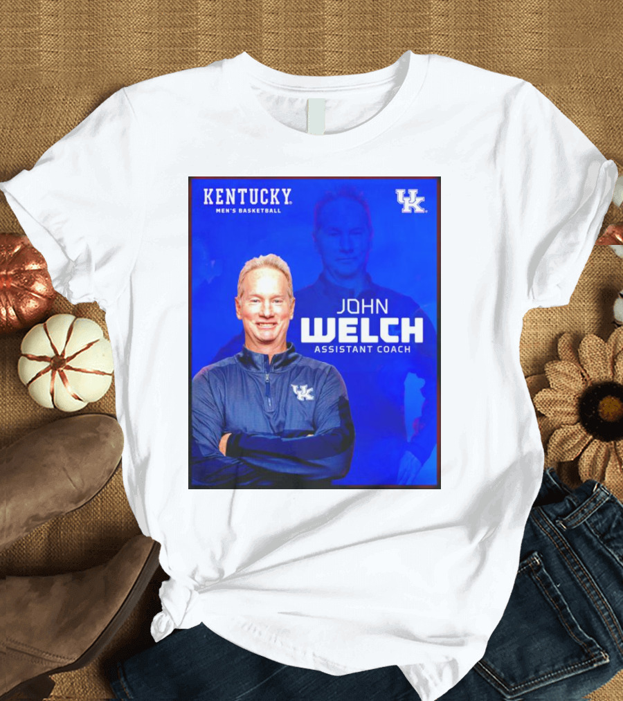 Kentucky Men's Basketball John Welch Assistant Coach UK T-Shirt