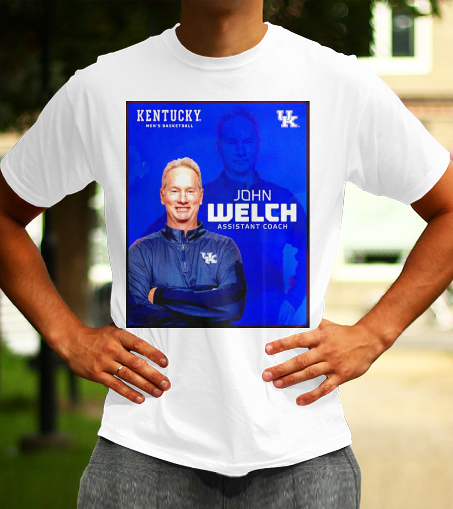 Kentucky Men's Basketball John Welch Assistant Coach UK T-Shirt