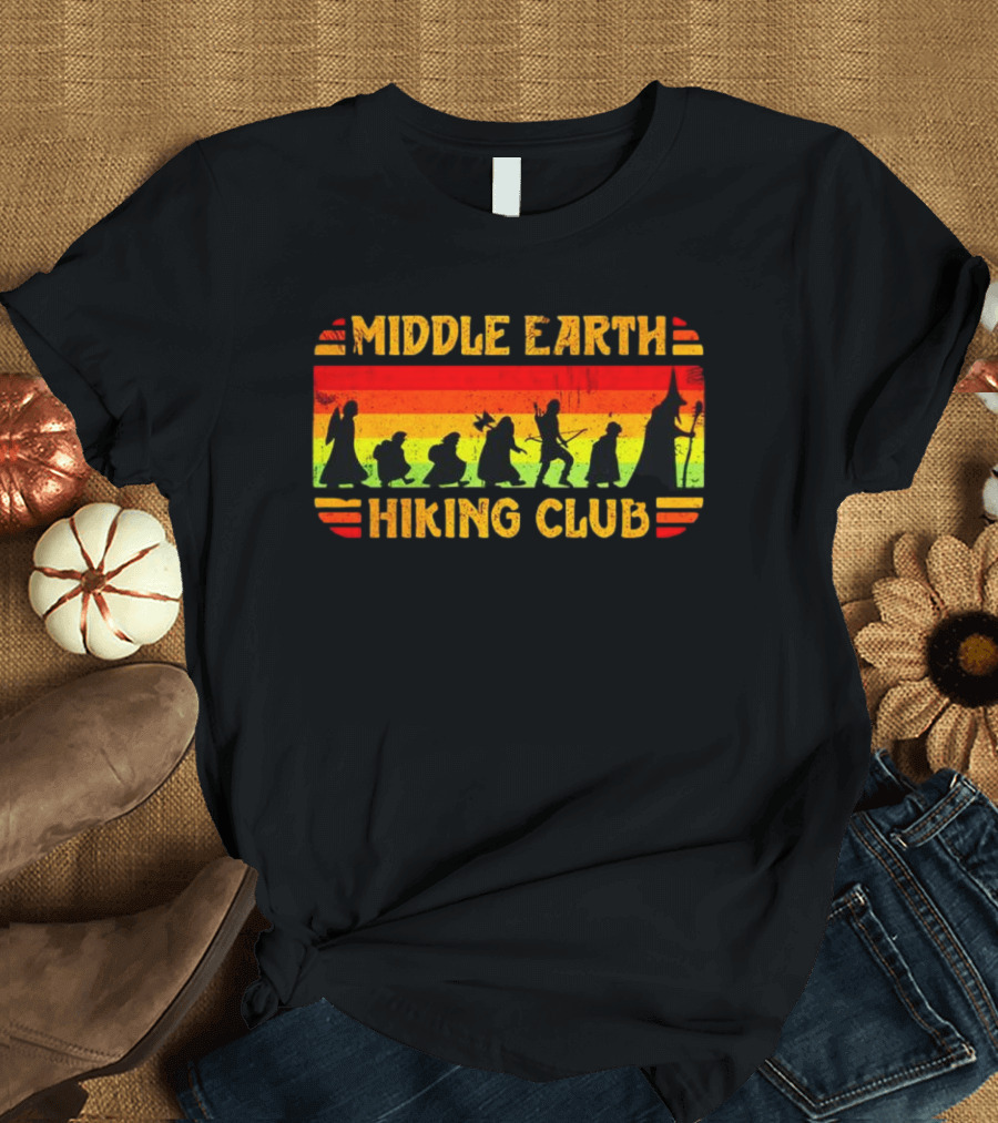 Middle Earth Hiking Club Fantasy Adventure T-Shirt