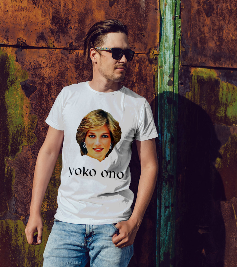 Yoko Ono Diana Iconic Style Fusion T-Shirt