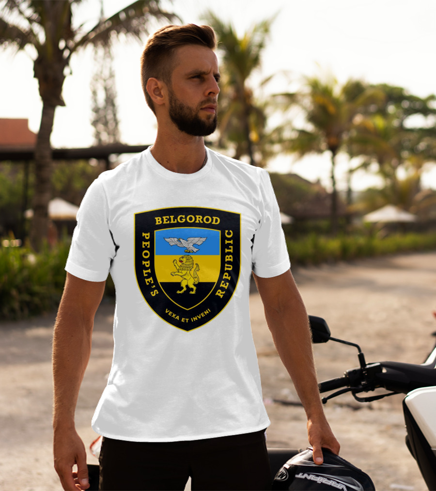 Belgorod People's Republic Emblem Vexa Et Inveni Shield Lion And Eagle Crest T-Shirt