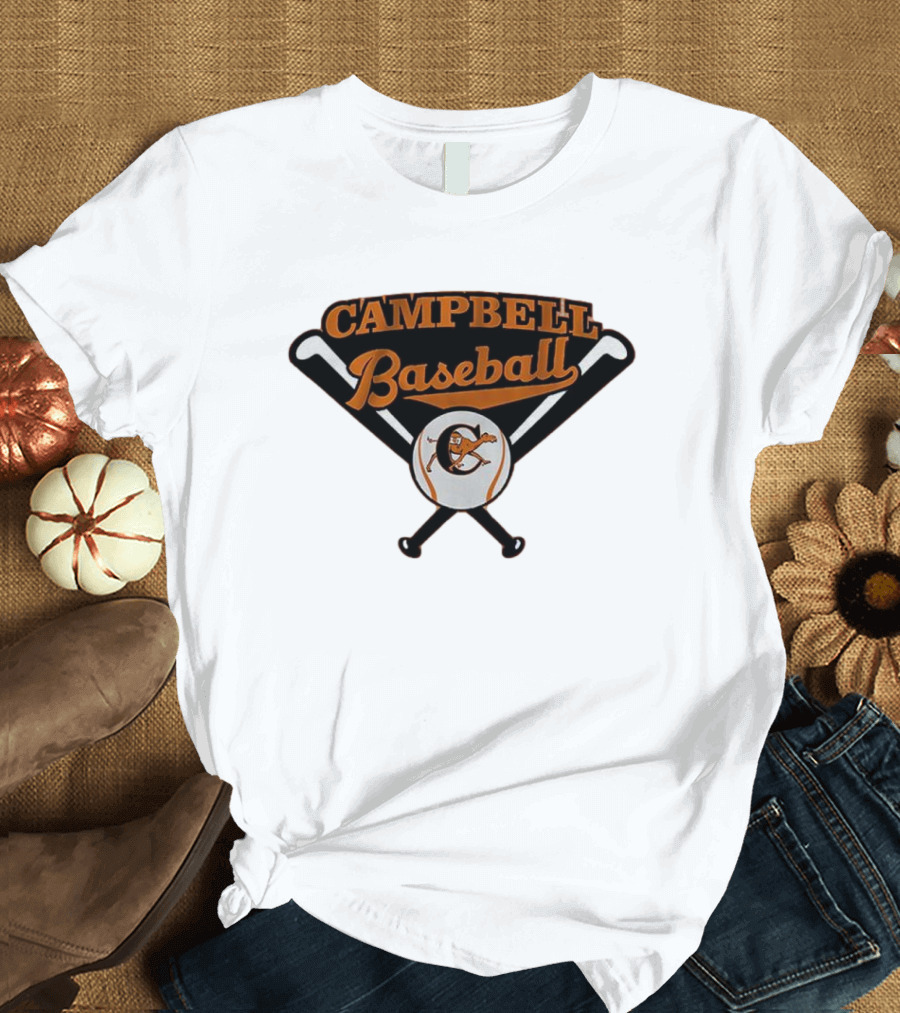 Campbell Baseball Campbell University Baseball Bats T-Shirt