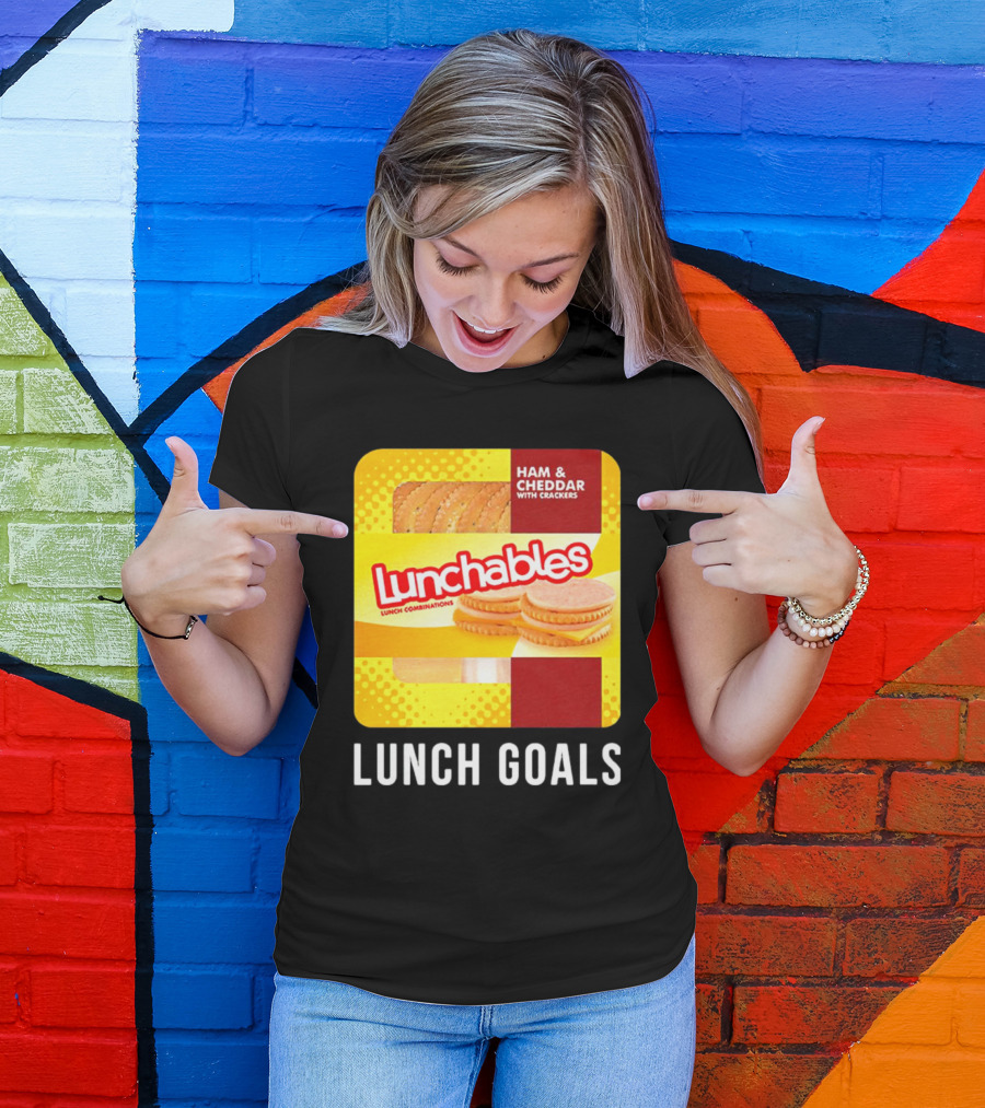 Ham And Cheddar With Crackers Lunchables Lunch Combinations Lunch Goals T-Shirt