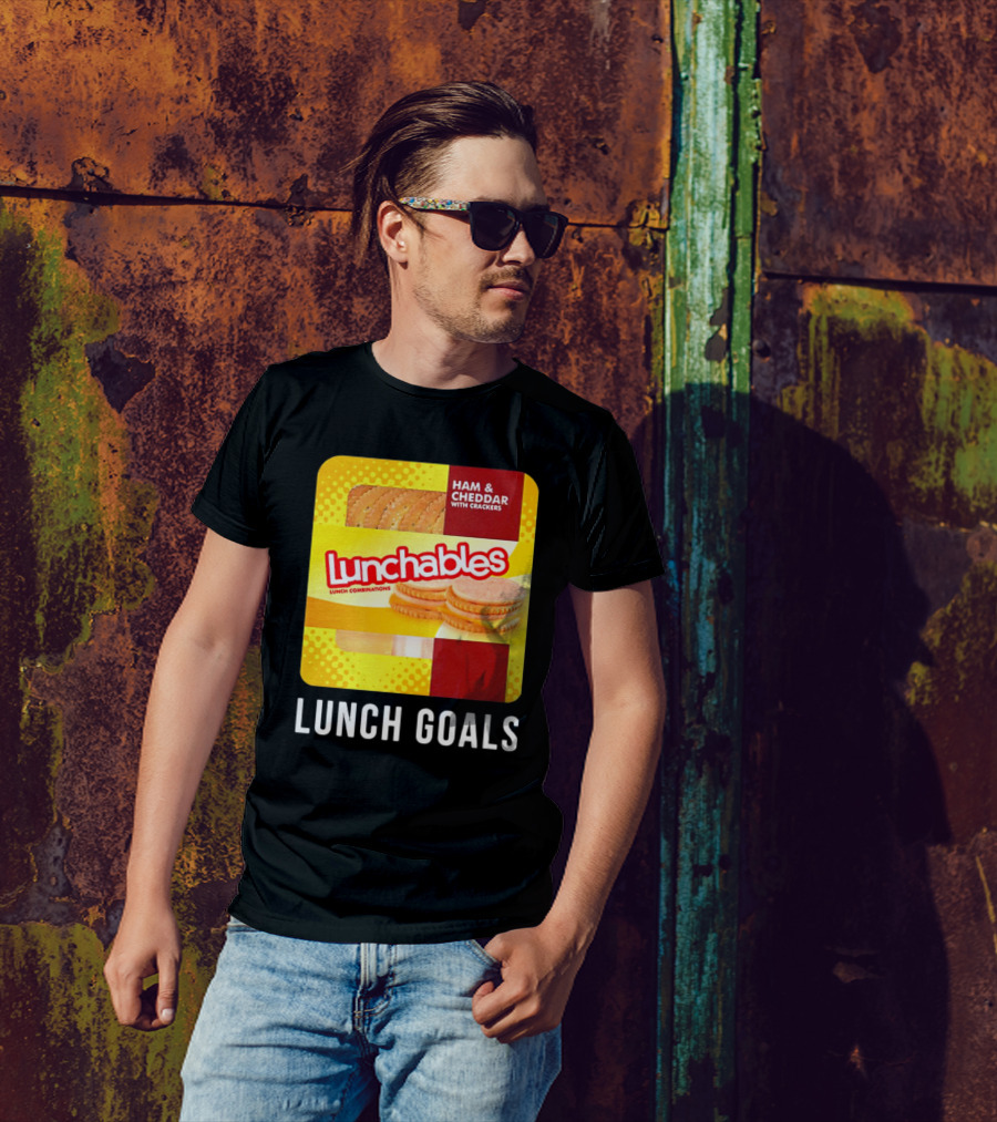 Ham And Cheddar With Crackers Lunchables Lunch Combinations Lunch Goals T-Shirt