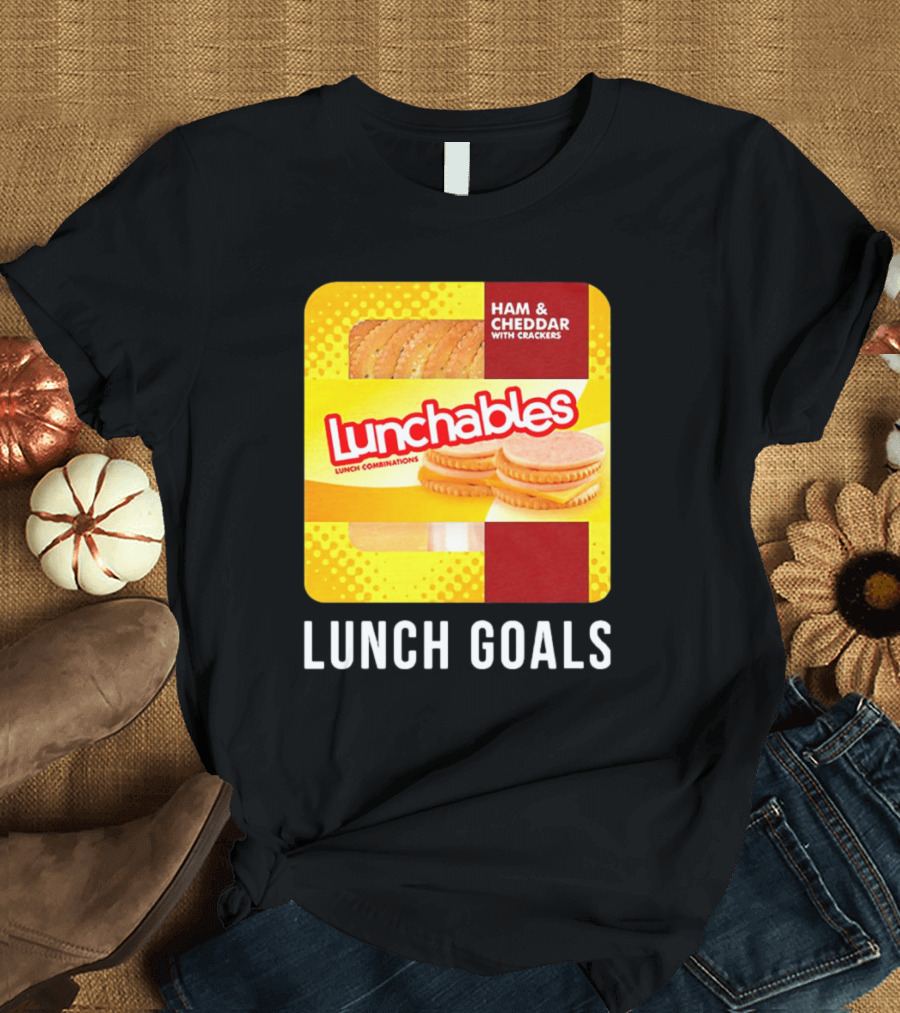 Ham And Cheddar With Crackers Lunchables Lunch Combinations Lunch Goals T-Shirt