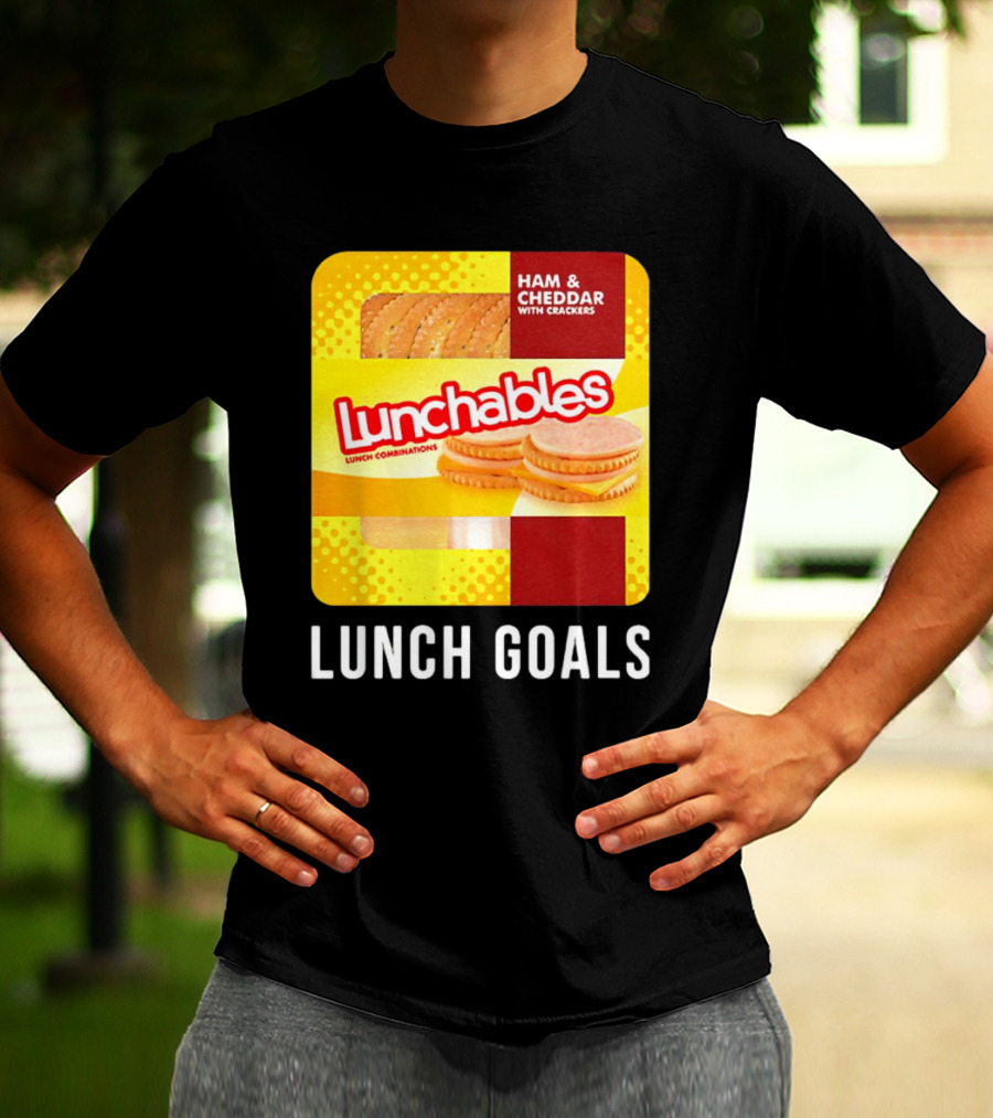 Ham And Cheddar With Crackers Lunchables Lunch Combinations Lunch Goals T-Shirt