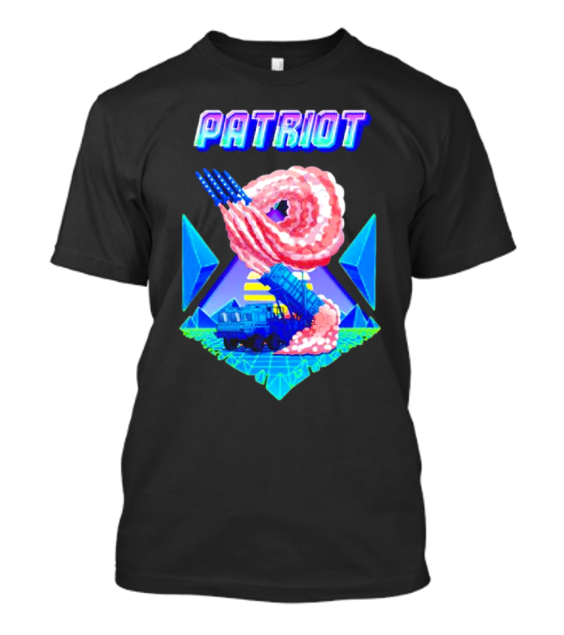 Patriot Retro Futuristic Missile Launcher T-Shirt