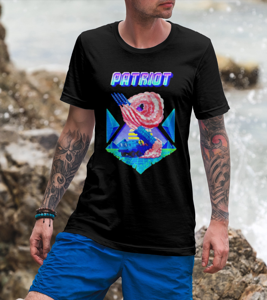 Patriot Retro Futuristic Missile Launcher T-Shirt