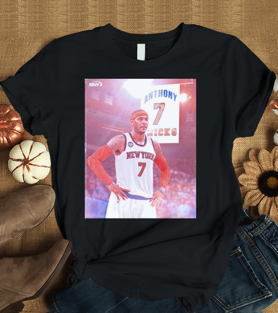 Anthony 7 New York Knicks Basketball Jersey T-Shirt