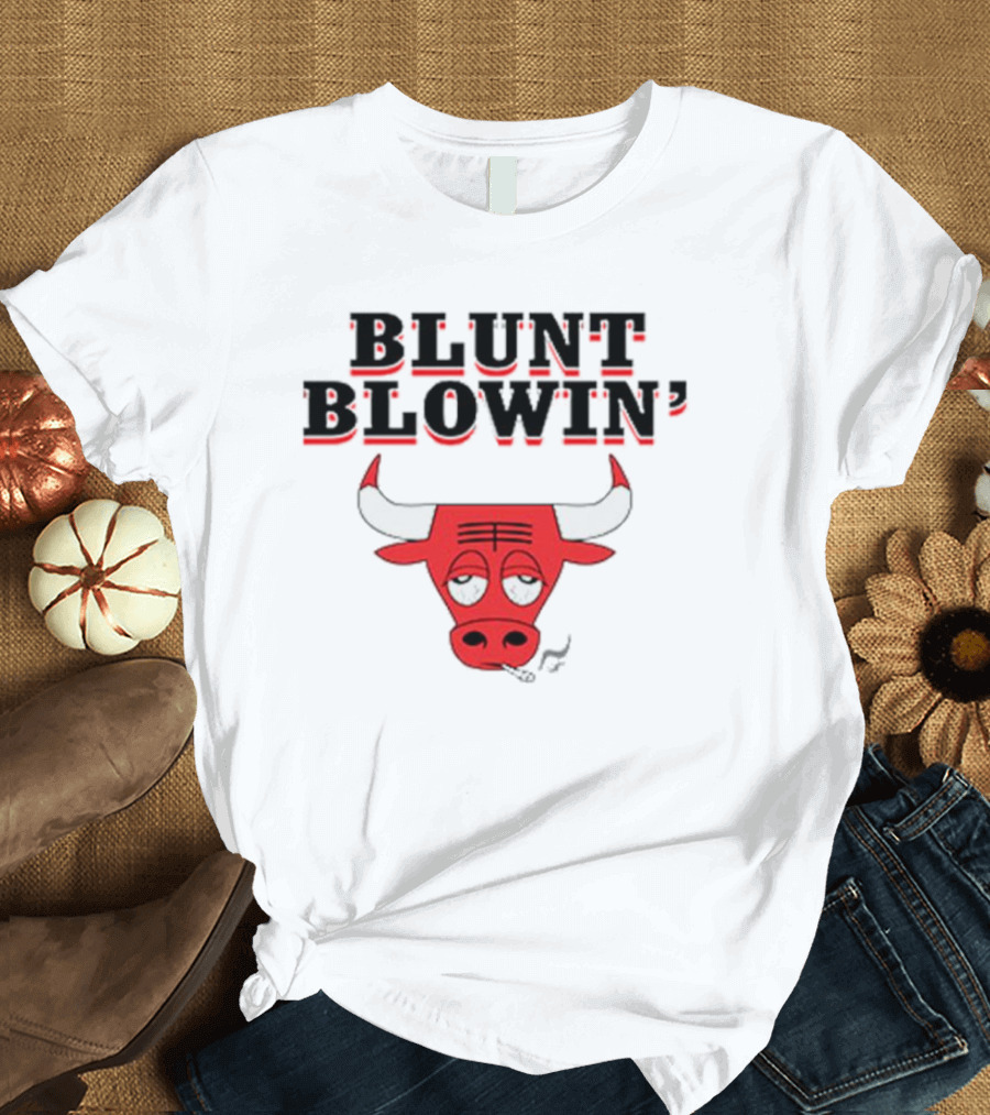 Blunt Blowin’ Bulls Smoking Red Bulls T-Shirt