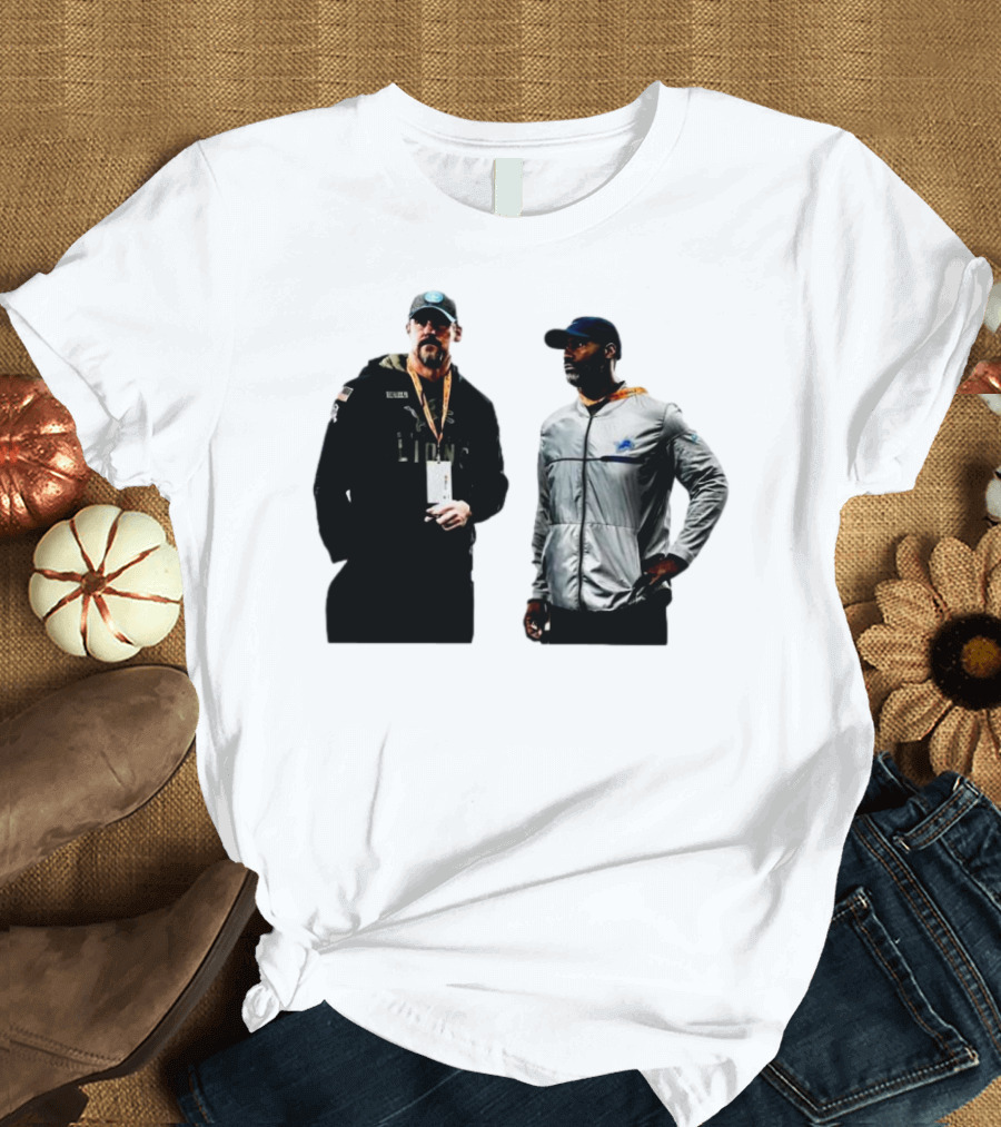 Brad Holmes Dan Campbell Detroit Lions Coaches NFL Football T-Shirt