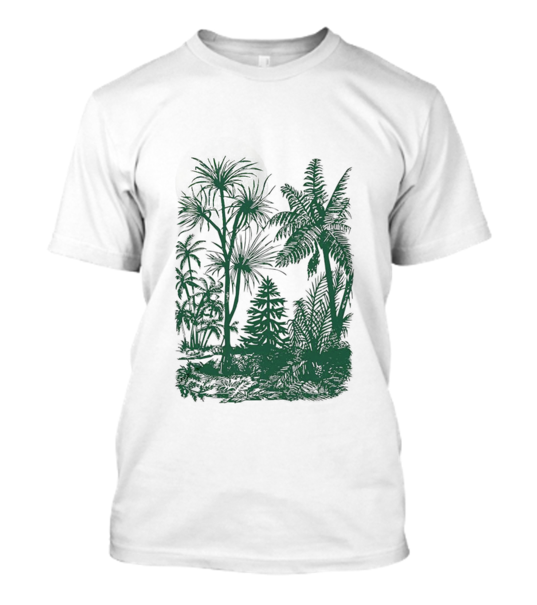 Concret Jungle Tropical Green Forest Urban Wilderness T-Shirt