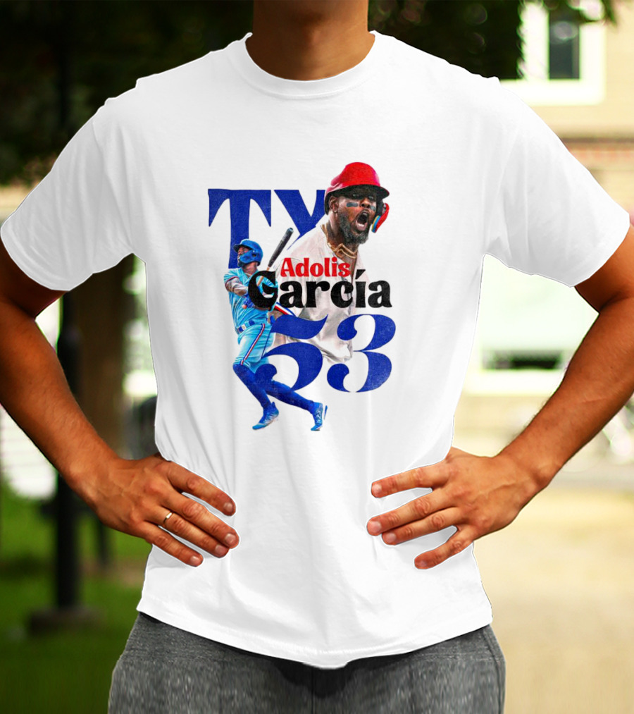 Adolis Garcia Texas Rangers 53 El Bombi Baseball Player T-Shirt