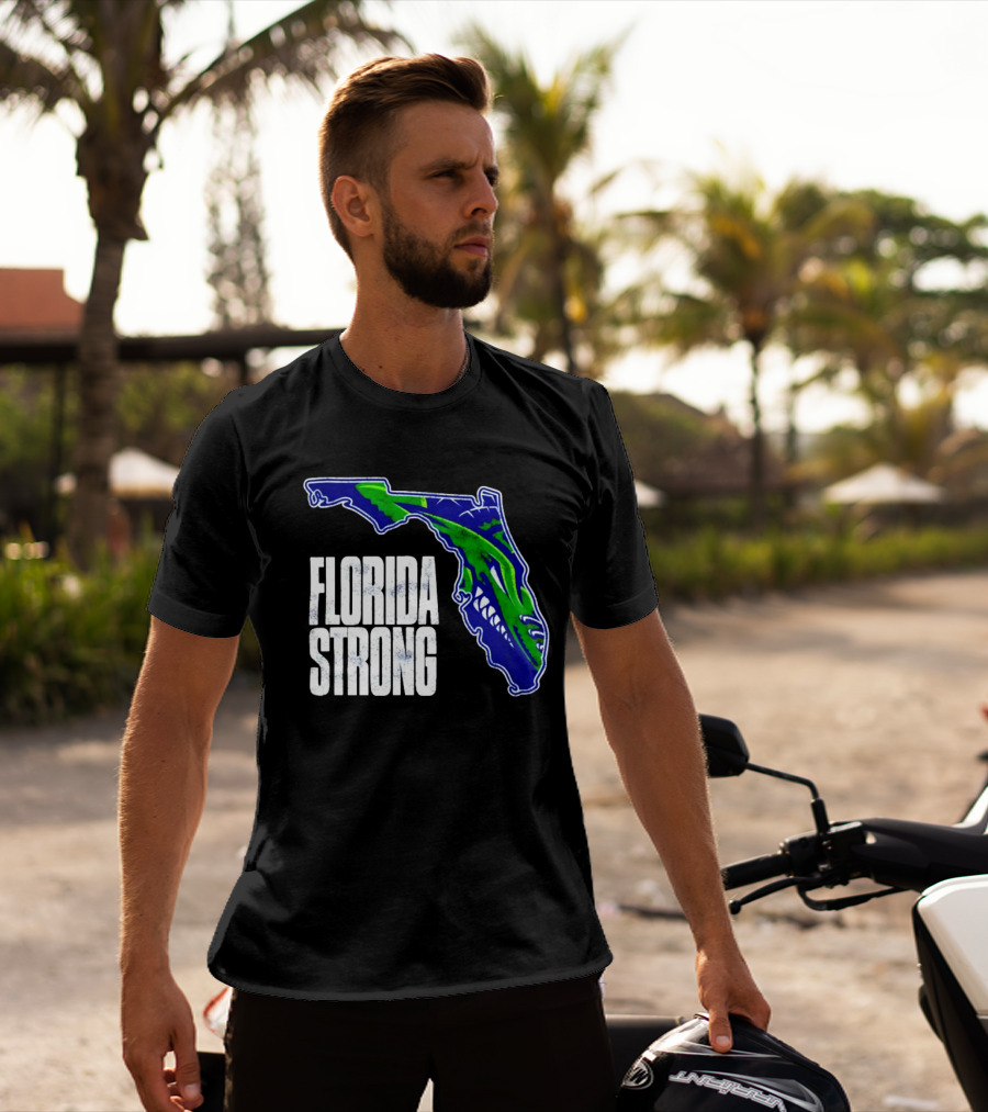 Florida Everblades Florida Strong Map T-Shirt