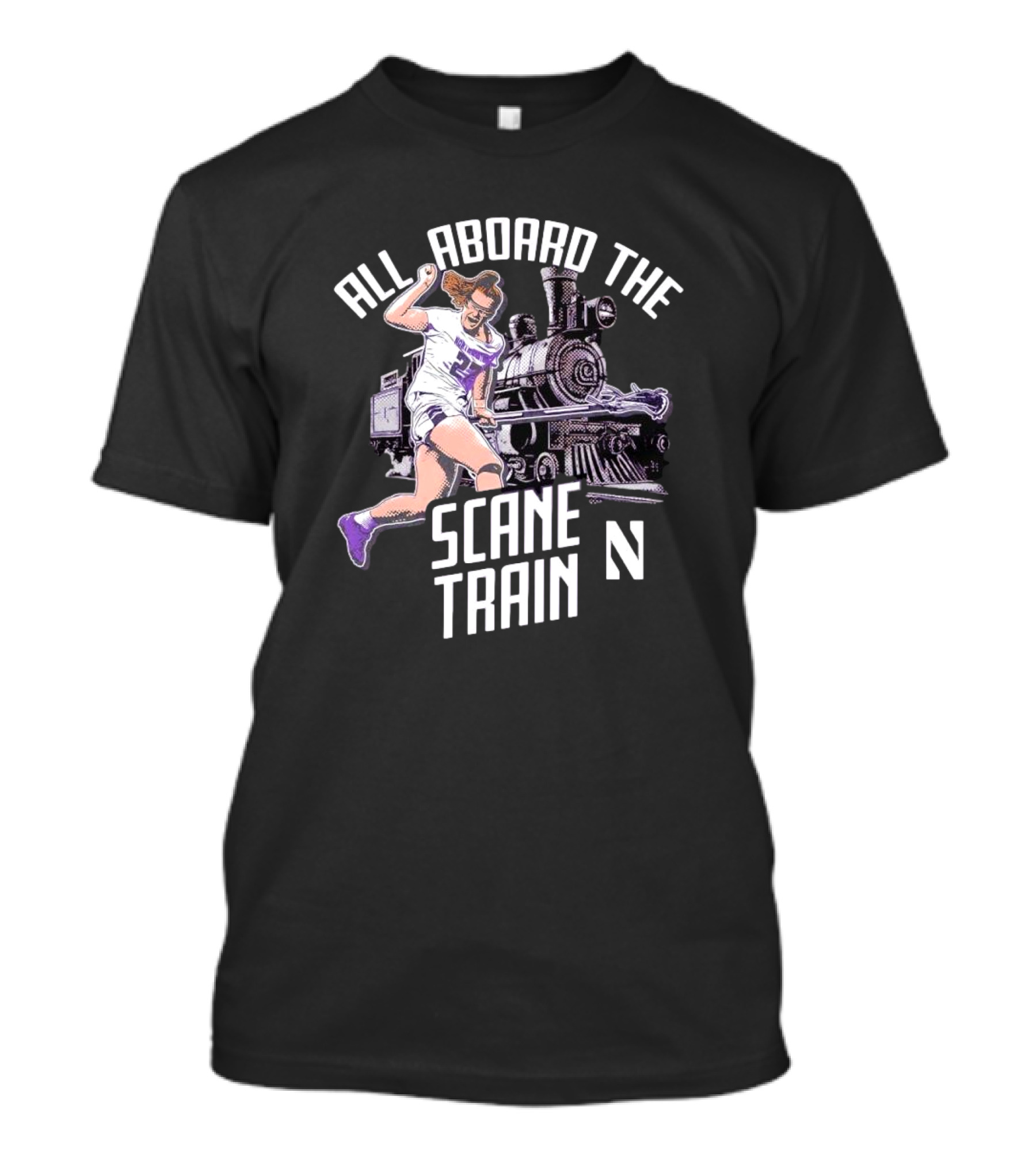 All Aboard The Izzy Scane Scane Train T-Shirt