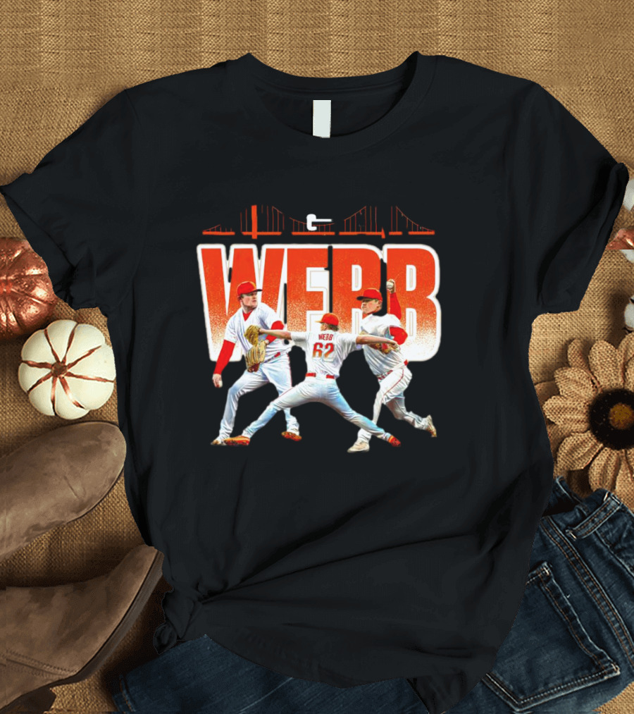 Logan Webb Baseball Action Trio 62 T-Shirt