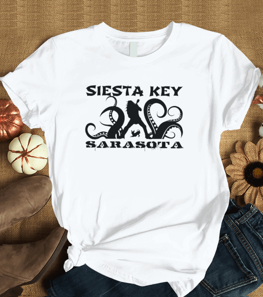 Siesta Key Kraken Sarasota Tentacles T-Shirt